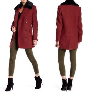 $298 NWT Free People Sedgwick Wool Blend Pea Coat